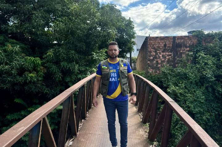FISCALIZAÇÃO – Vereador Fernando Silva denuncia ponte interditada no bairro Costa e Silva