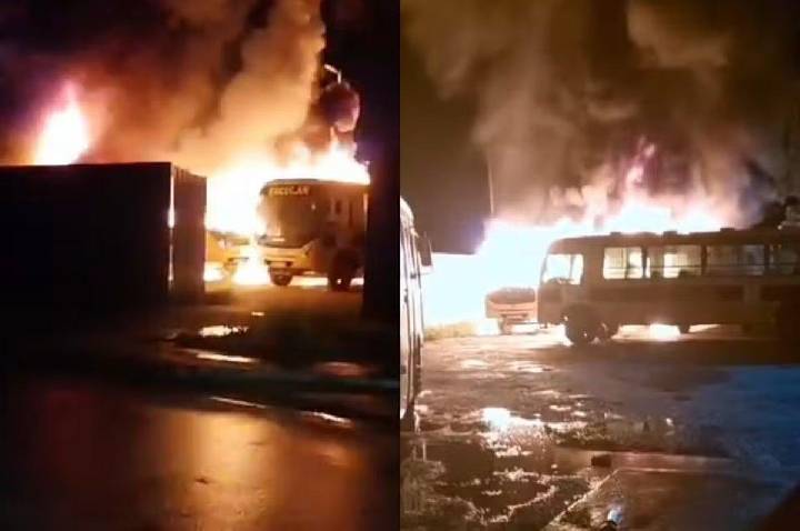 Identificados:Líderes de facção ordenaram ataques de dentro de presídios para incendiar ônibus escolares
