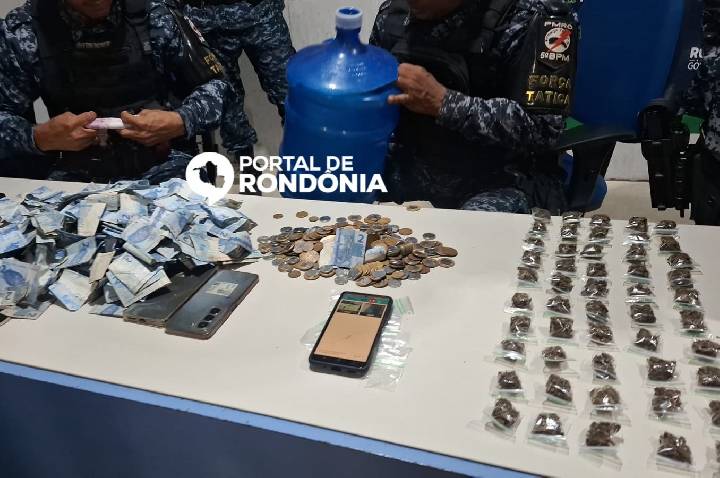 PM apreende maconha, cocaína e dinheiro em operação no bairro São Francisco