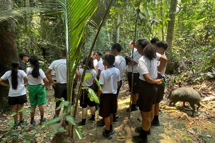 Policiais Militares Mirins Ambientais participam de atividade educativa no Dia das Crianças em Candeias do Jamari