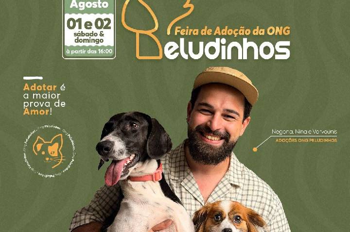 Porto Velho Shopping recebe 5ª Feira de Adoção da ONG Peludinhos nos dias 1º e 2 de agosto