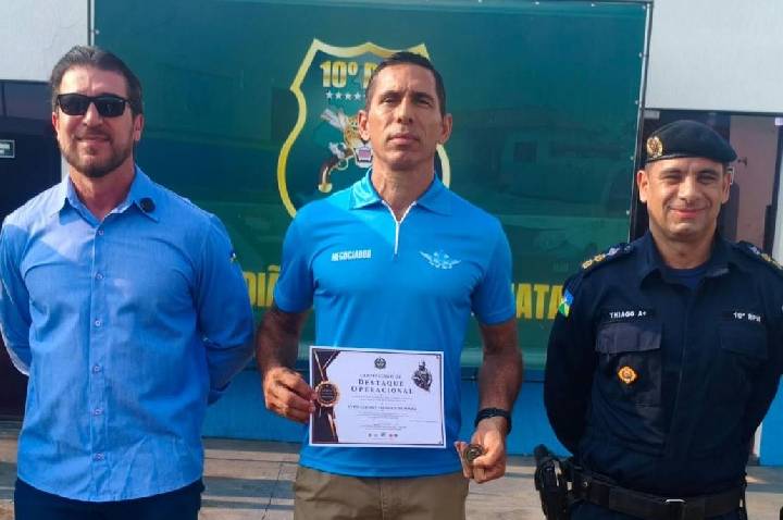 SUBTENENTE PM GLEISON RECEBE CERTIFICADO DE DESTAQUE OPERACIONAL