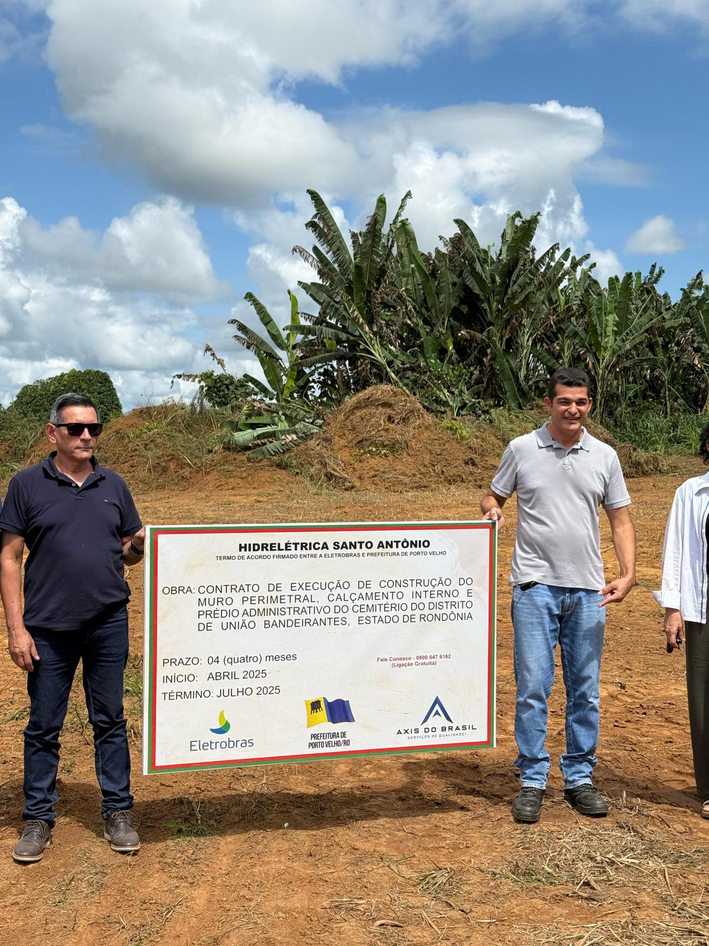 Vereador Adalto de Bandeirantes acompanha a Vistoria Técnica e Limpeza de Terreno para o Início das Obras do Novo Cemitério em União Bandeirantes
