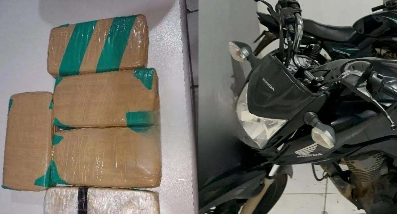 Motociclista é preso com 5kg de cocaína em caixa de papelão na zona leste