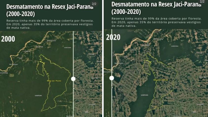 MPF vai à Justiça pedir que gestão da Reserva Extrativista Jaci-Paraná, em Rondônia, passe para a União
