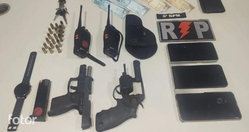 Trio do CV é preso com armas antes de ataque a rivais na zona leste de Porto Velho