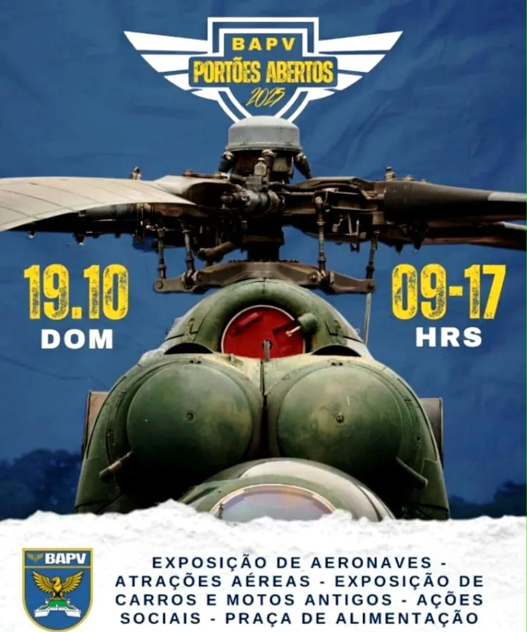 Base Aérea de Porto Velho realiza “Portões Abertos” no dia 19 de outubro
