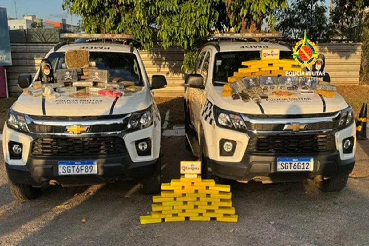 Polícia Militar apreende R$ 2,3 milhões em drogas em operação no Itapoã