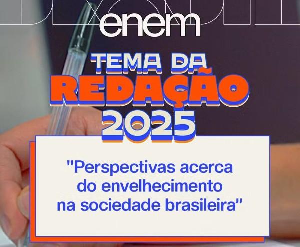 Redação do Enem 2025 aborda as perspectivas para o envelhecimento