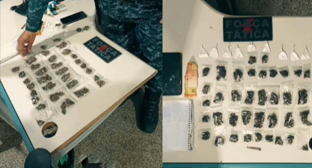 Força Tática prende duas mulheres por tráfico de drogas