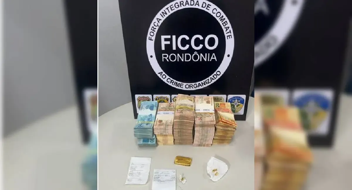 Homem é preso com R$ 245 mil e barra de ouro pela FICCO/RO