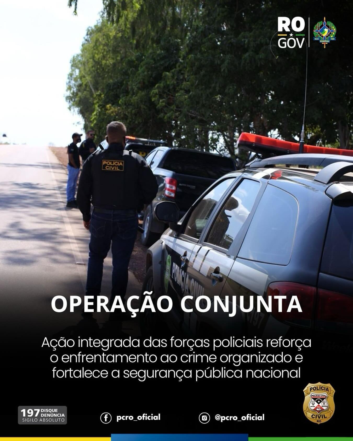 Polícia Civil de Rondônia participa da Operação Nacional Narke 5 e ajuda a causar prejuízo de mais de R$ 242 milhões ao crime organizado