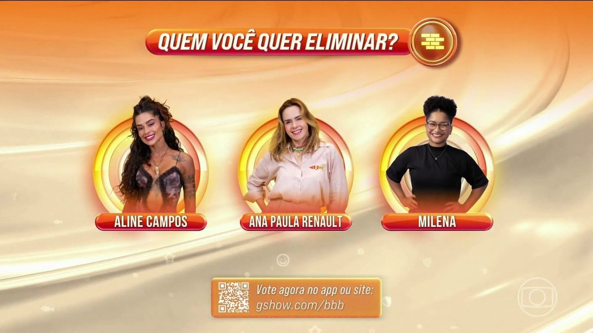 Enquete BBB 26: quem você quer eliminar no 1º Paredão? Vote!