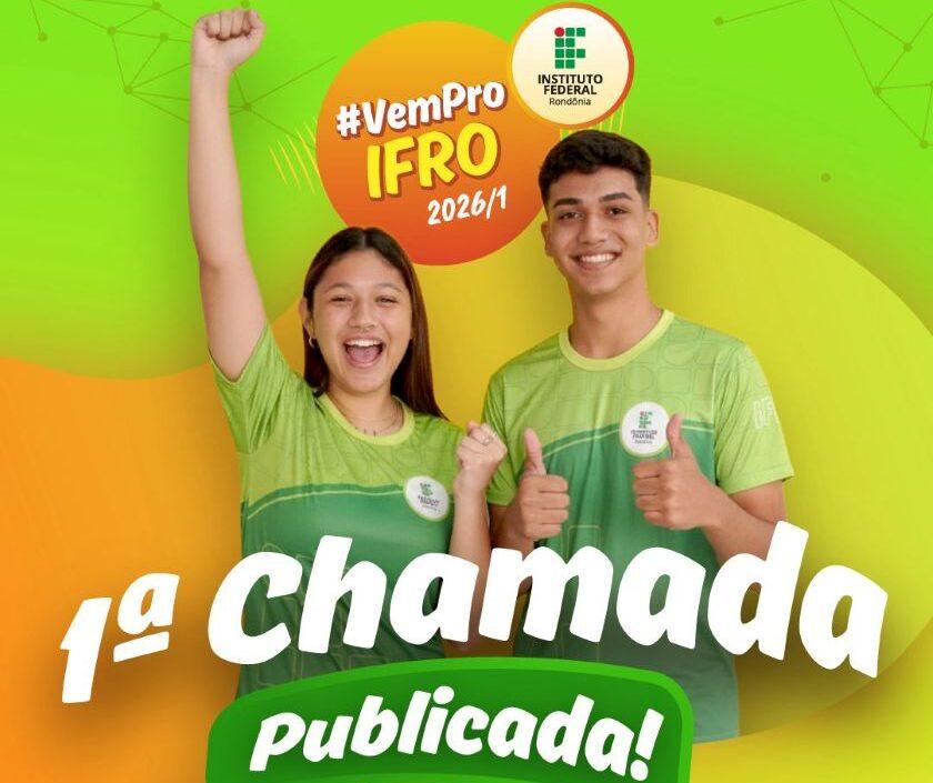 IFRO convoca aprovados para realizar matrícula no ano letivo de 2026