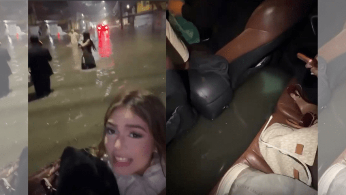 Vídeo: Melody abandona carro após ficar ilhada em enchente no RJ