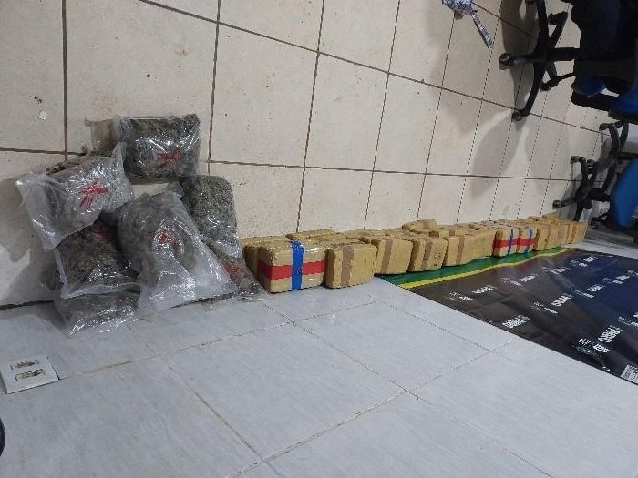 Polícia Militar apreende cerca de 70 quilos de drogas em Porto Velho, neste domingo