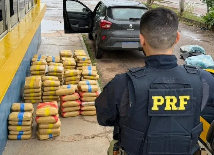 PRF apreende quase 175 kg de skunk e prende dois homens na BR-364
